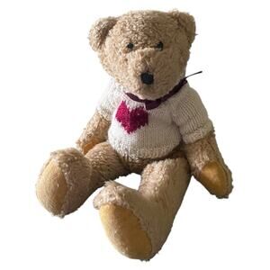 The Boyds Collection 1985-93 Vintage Teddy Bear with Heart Sweater